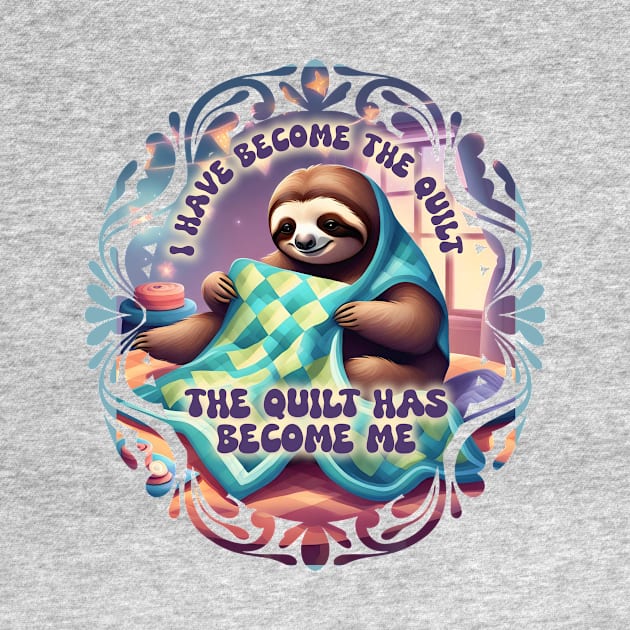 Funny sloth quilter quilting obsession sewing seamstress by BigMRanch